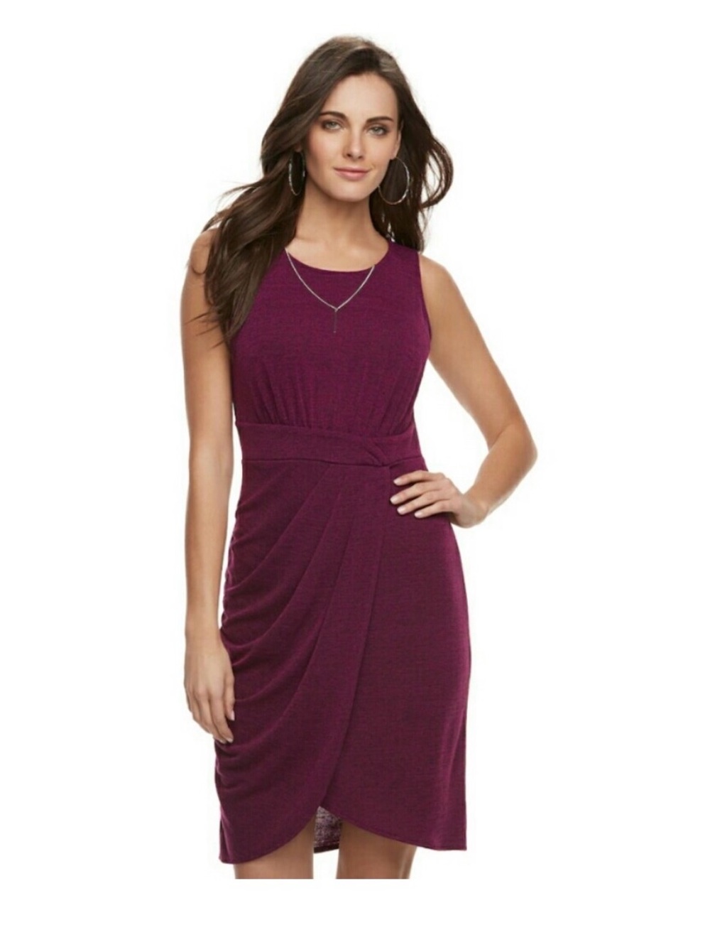 Jennifer Lopez Side Faux Wrap Dress Size Medium